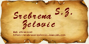 Srebrena Zelović vizit kartica